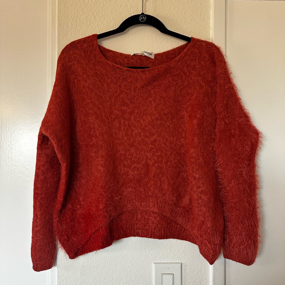 Orange Fuzzy Sweater by Oxford Circus, Size S/M
